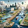 Futuristisch Liverpool - Een moderne visie op een historische havenstad van Eric Nagel