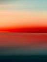 Vibrant Sunset at Sea - Minimalistic Abstract Wall van Annelies Hoogerwerf thumbnail
