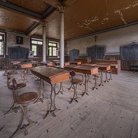 Verlaten klaslokaal in Spaanse school uit 1901 - Urbex van Martijn Vereijken