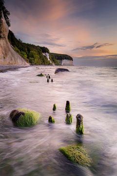 Sunrise on the chalk cliffs of Rügen by Kristian Goretzki