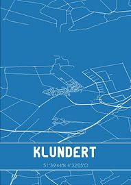 Plan d'ensemble | Carte | Klundert (Brabant septentrional) sur Affiches de lieux