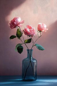Jeu de lumière sur les roses