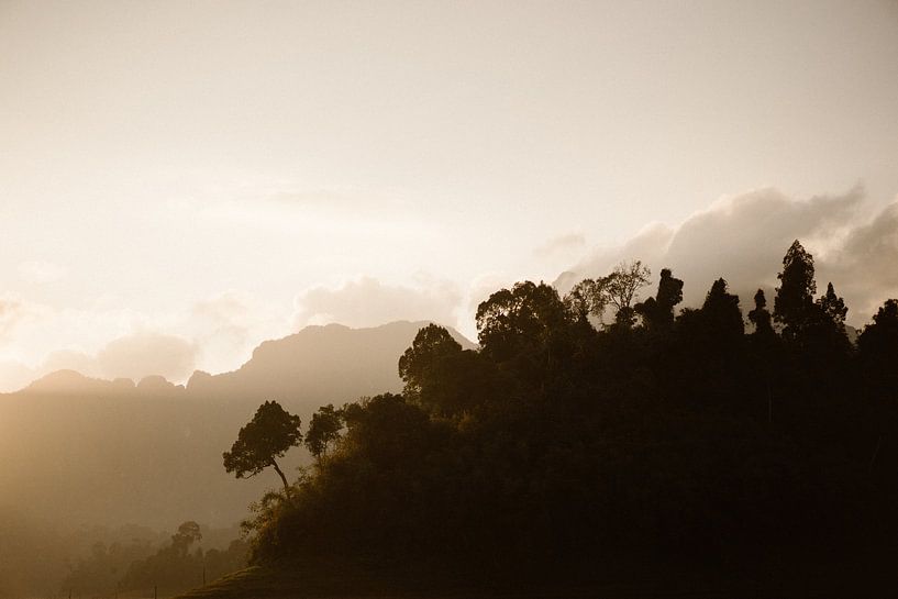 Zonsopgang Khao Sok national park | Thailand Azië van Wianda Bongen