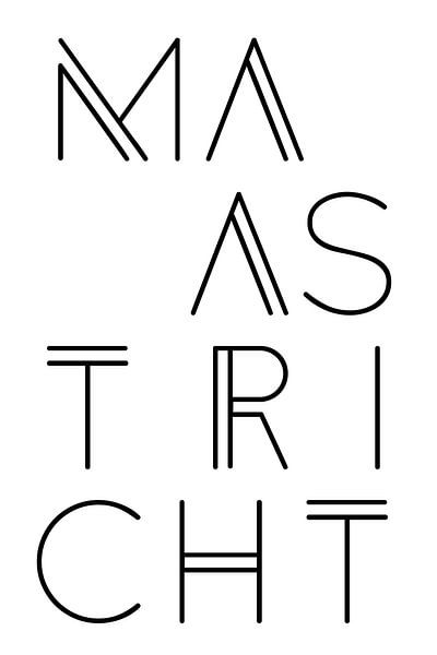 City motif Maastricht Typo by Kim Karol / Ohkimiko