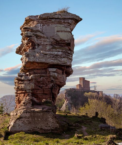 View of the castle in the Palatinate Forest by Christian Klös