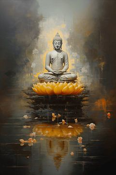 Boeddha's Reflectie op Verlichting van Dave