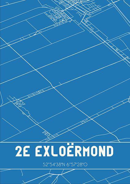 Blueprint | Map | 2nd Exloërmond (Drenthe) by Prints of Place