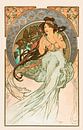 Music, from Les Arts (1898) by Alphonse Mucha by Peter Balan thumbnail