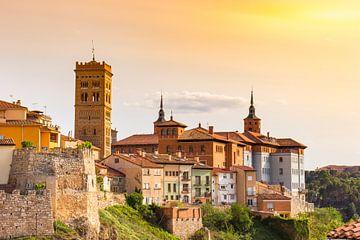 Coucher de soleil sur le centre historique de Teruel sur Marc Venema