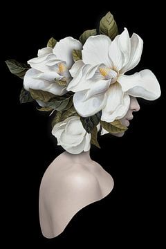 Portrait in Bloom by Marja van den Hurk