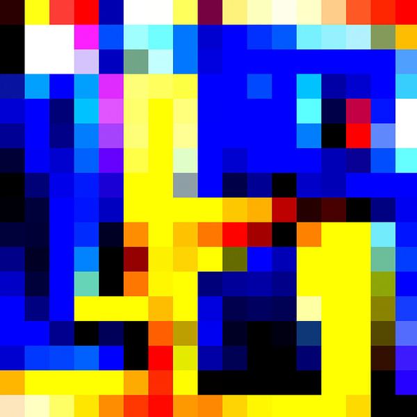 abstrakte Malerei als Pixelbild von lee eggstein