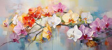 Peinture d'orchidées | orchidées sur Blikvanger Schilderijen
