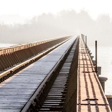 Moerputten Brücke in Farbe von Ruud Peters
