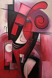 Rouge abstrait