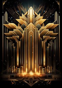 Art Deco Print Poster Wall Art Impression d'art sur Niklas Maximilian