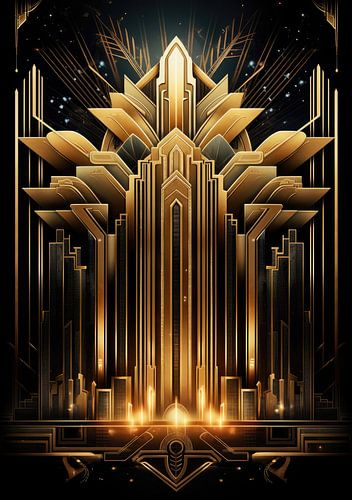 Art Deco Print Poster Muurkunst