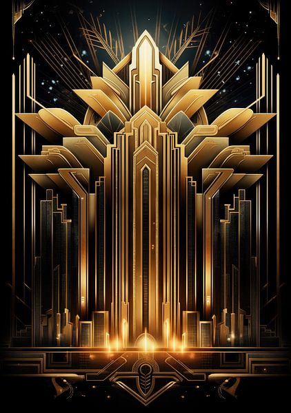 Art Deco Print Poster Wall Art Art Print by Niklas Maximilian