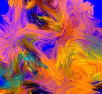 Oranje, Blauwe kleur rush