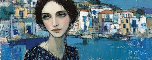 Serene Sea View with Woman