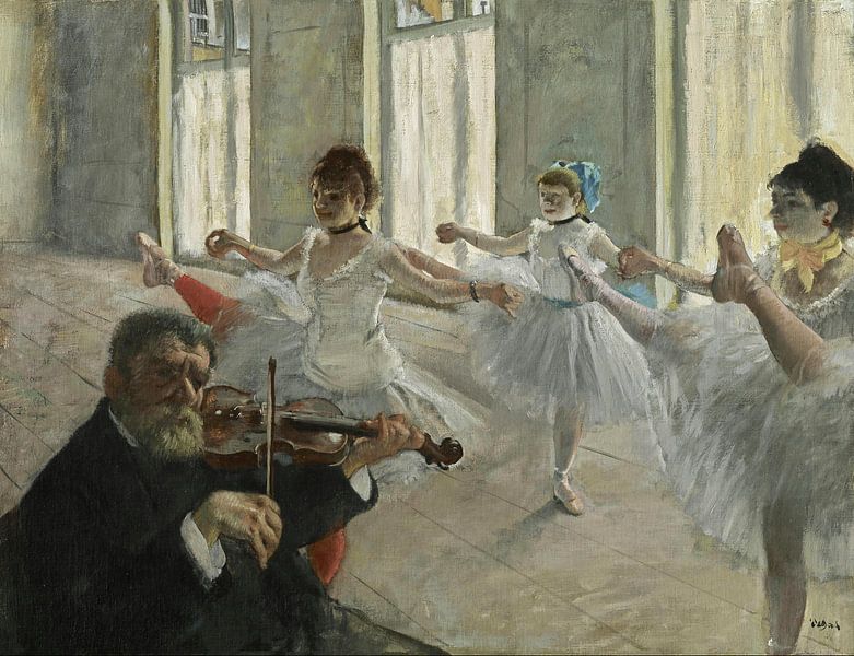 Die Probe, Edgar Degas. von Meesterlijcke Meesters