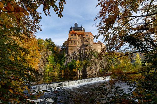 Knight castle Kriebstein in Saxony