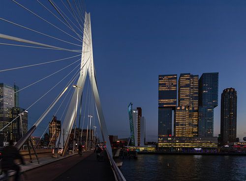 Der Erasmusbrücke und der Rotterdam