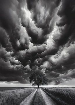 Eenzame Boom in de Storm van HyggeHavn