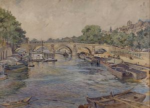 Frederic Houbron - La Seine au pont-Marie, en 1899. 1er arrondissement (1899)