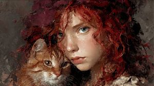 Noletta | An Expressive Portrait of the Unconditional Bond Between Child and Cat