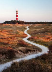 Der Ameland Leuchtturm, der Bornrif.