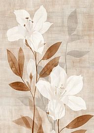 Flower painting | Serene Blossoms by Modern Collection
