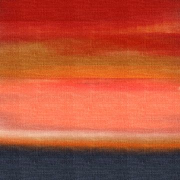 Paysage abstrait aux couleurs vives sur Art minimaliste abstrait