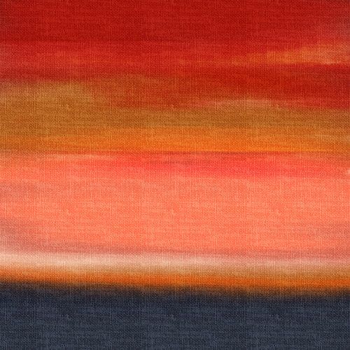 Kleurrijk abstract landschap in levendige kleuren