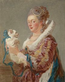 Eine Frau mit Hund, Jean-Honoré Fragonard