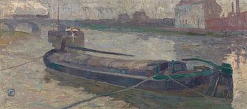 Gezicht op de Stropbrug in Gent, Gustave De Smet, 1906 van Atelier Liesjes