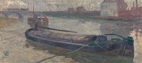 Gezicht op de Stropbrug in Gent, Gustave De Smet, 1906