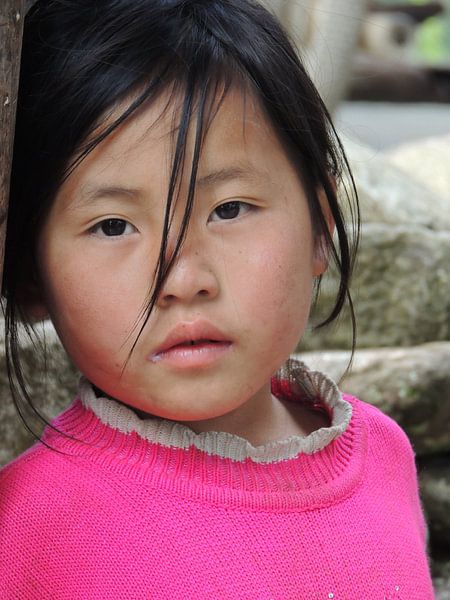 Kind in Sapa, Vietnam van Nadine Geerinck