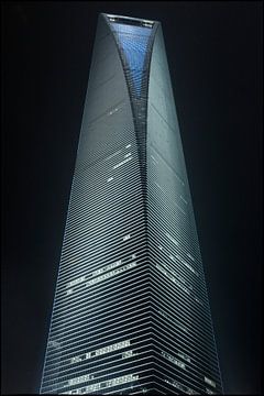 World Financial Cente wolkenkrabber in district Pudong Shanghai 1