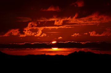 Zonsondergang op Terschelling van Debora van Tilborg