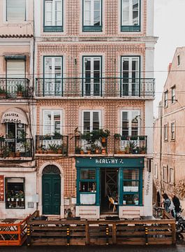 Cafés de Lisbonne sur Dayenne van Peperstraten