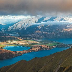 Nouvelle-Zélande Le lac Wanaka depuis le Roy's Peak sur Jean Claude Castor