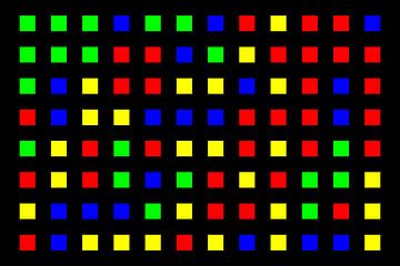 Nested | Center | 12x08 | N=01 | Random #03 | RGBY van Gerhard Haberern