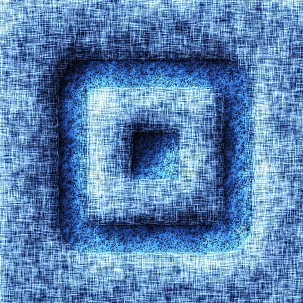 Abstrakt Stil Quadrate Blau von Hendrik-Jan Kornelis