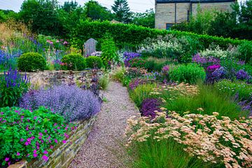 Dove Cottage Tuin, Halifax, Engeland van Lieuwe J. Zander