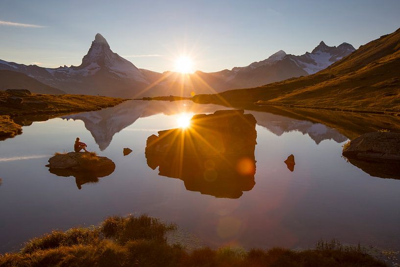 Abendstimmung am Matterhorn von Menno Boermans