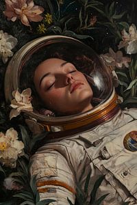 Schlafender Astronaut
