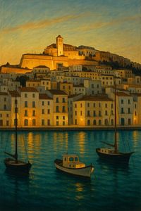 Tranquil Ibiza Evening – Dalt Vila in Golden Light