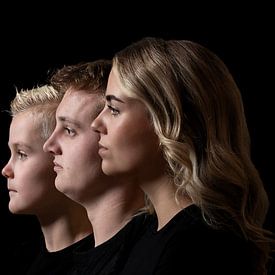 Collage-Porträt von Kim Lijnders