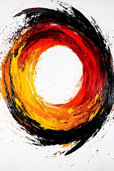 Colourful abstract circle art by Imperial Art House