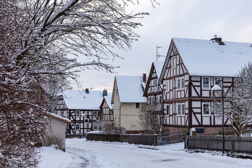 Herleshausen im Winter von Roland Brack